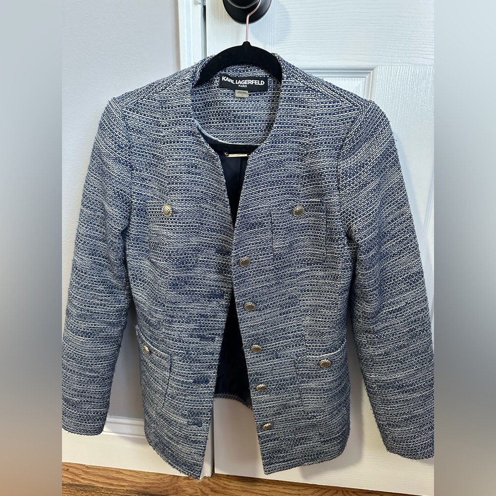 Karl Lagerfeld Tweed Blazer
